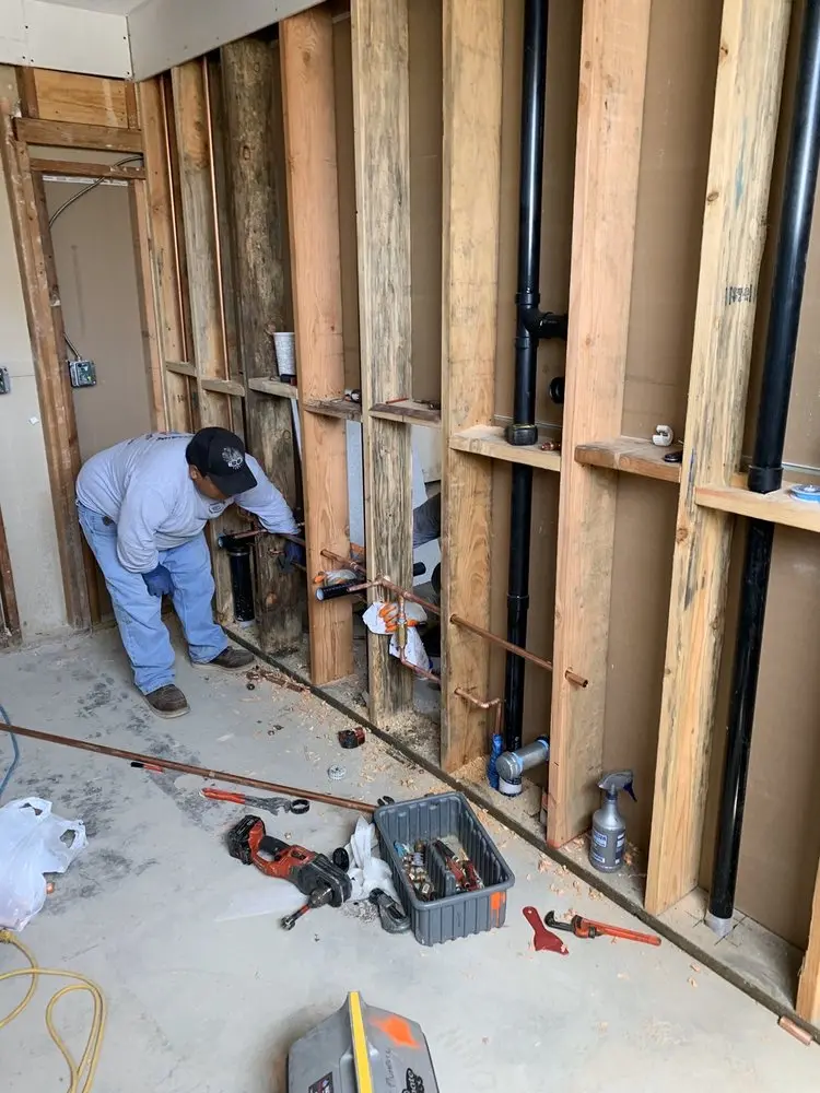 Commercial rough-in plumbing for Gas Line Repair in Turpin Hills